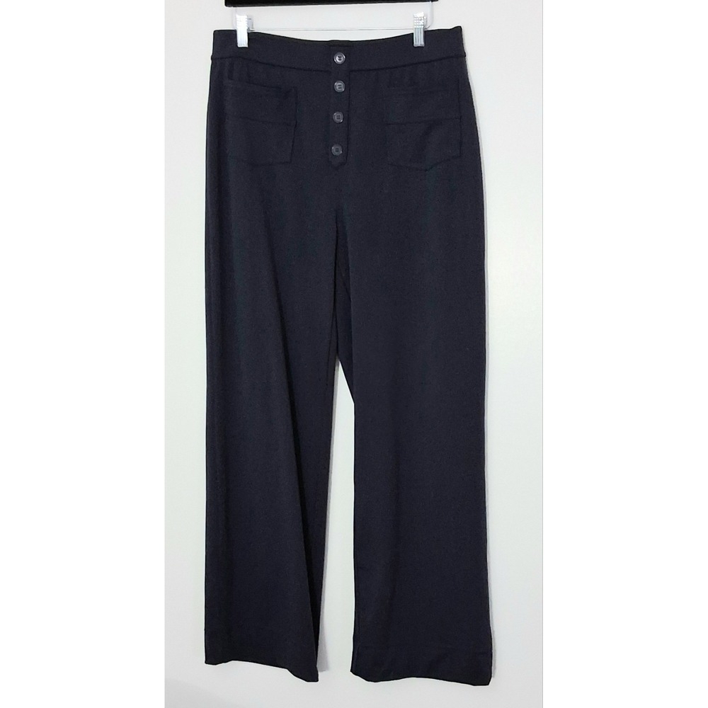 Halara Day Stretch Pants Women's Size L* High Waist Straight Leg Navy Blue Preow